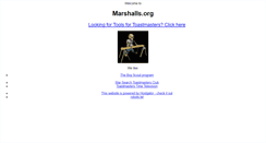 Desktop Screenshot of marshalls.org
